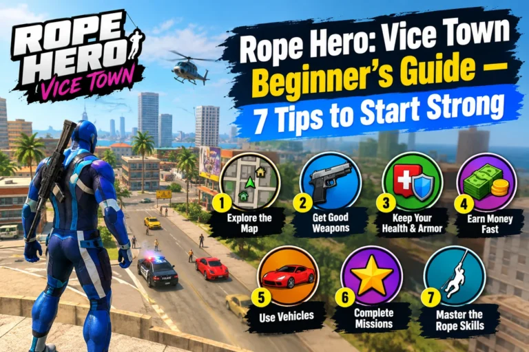 Rope Hero: Vice Town Beginner’s Guide — 7 Tips to Start Strong